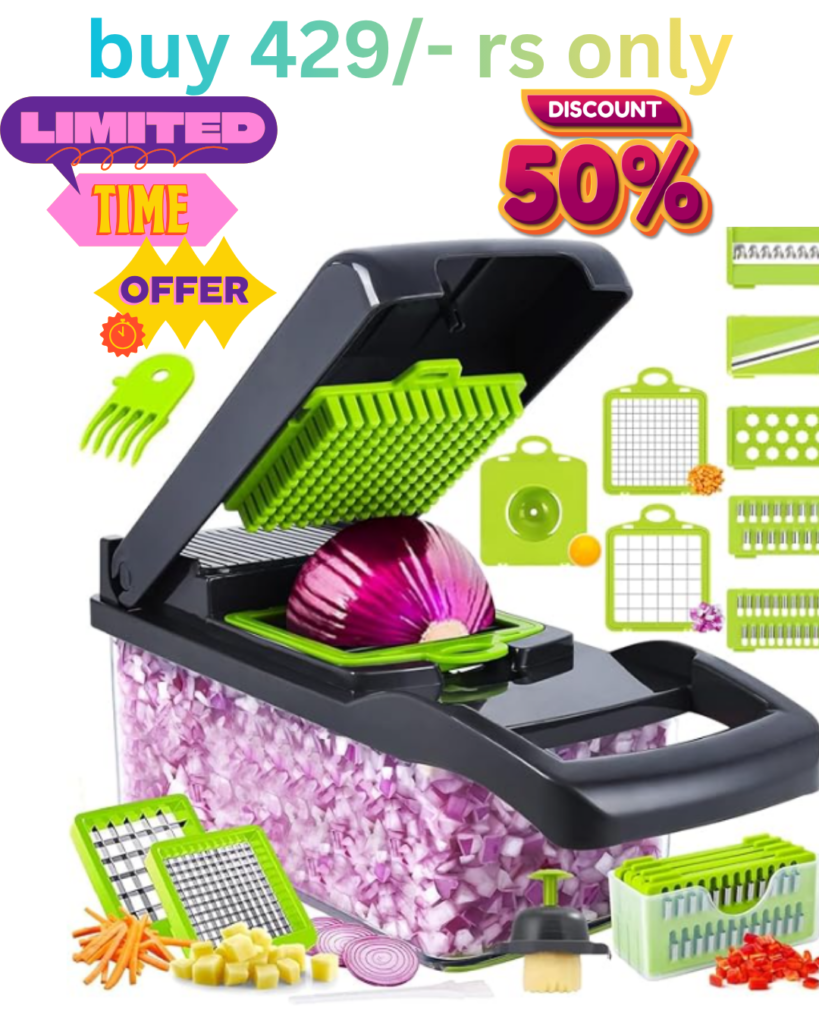 Ganesh 2 in 1 Plastic Chopper Vegetable and Fruit Cutter