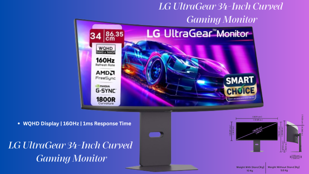 LG 34-inch UltraGear Curved Gaming Monitor